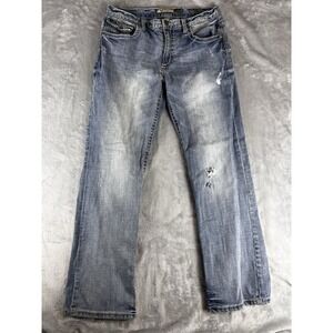 BKE Buckle Tyler Straight Leg Jeans Men's 32R Blue‎ Denim Pants